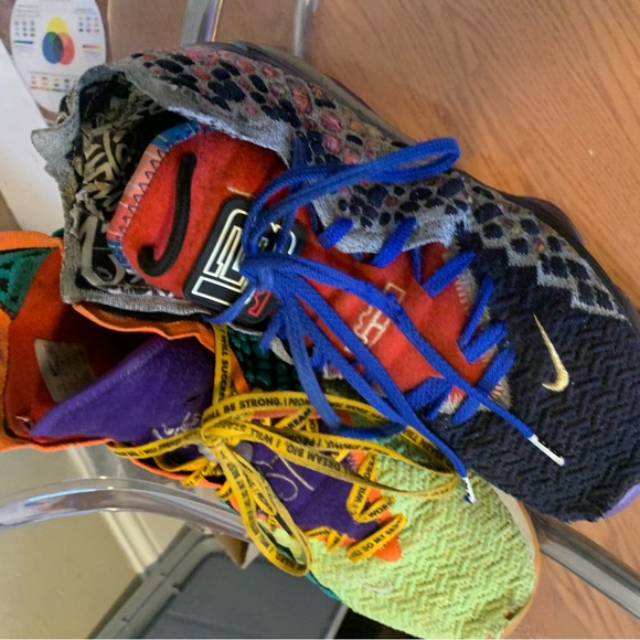 Nike LeBron 17  "What The..." colorway  12 M. Great Condition - Picture 3 of 14